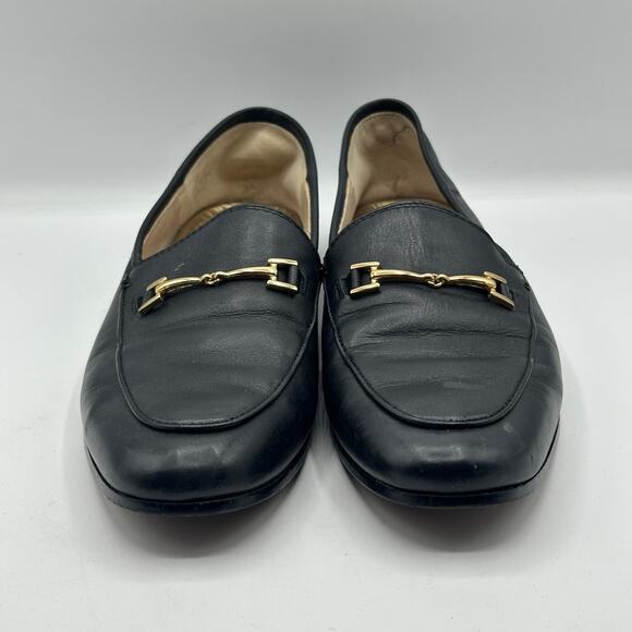 SAM EDELMAN Loraine Leather Horsebit Loafers Black Sz 7 $150 - Picture 3 of 8